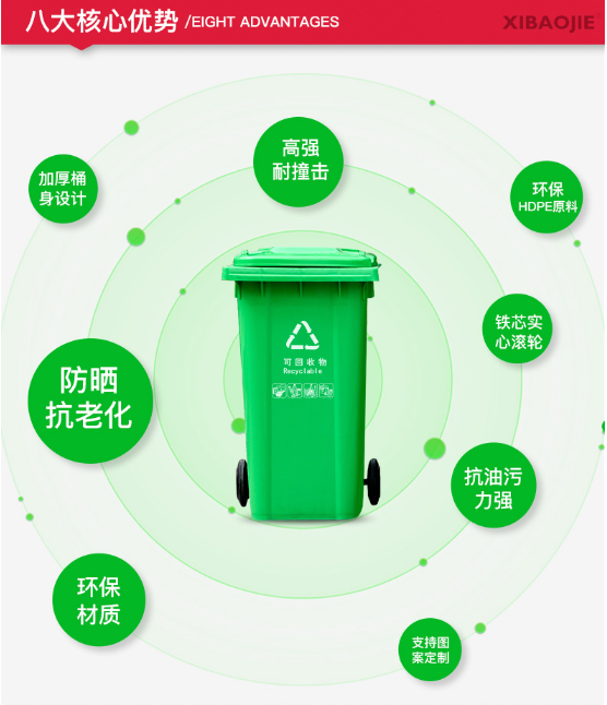 進口原料塑料垃圾桶
