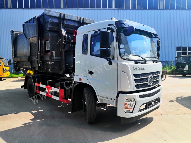 東風(fēng)D3L勾臂垃圾車報(bào)價(jià)  10-12噸勾臂垃圾車價(jià)格 國六勾臂垃圾車廠家