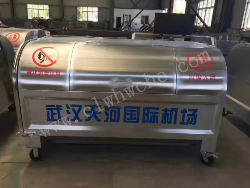 3方不銹鋼垃圾箱價格 304不銹鋼垃圾箱廠家  小型垃圾箱報價