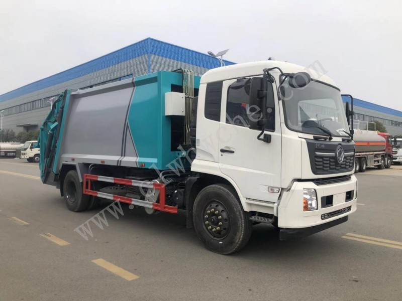 東風(fēng)天錦14方壓縮式垃圾車 全落地斗現(xiàn)車有優(yōu)惠  壓縮式垃圾車廠家 