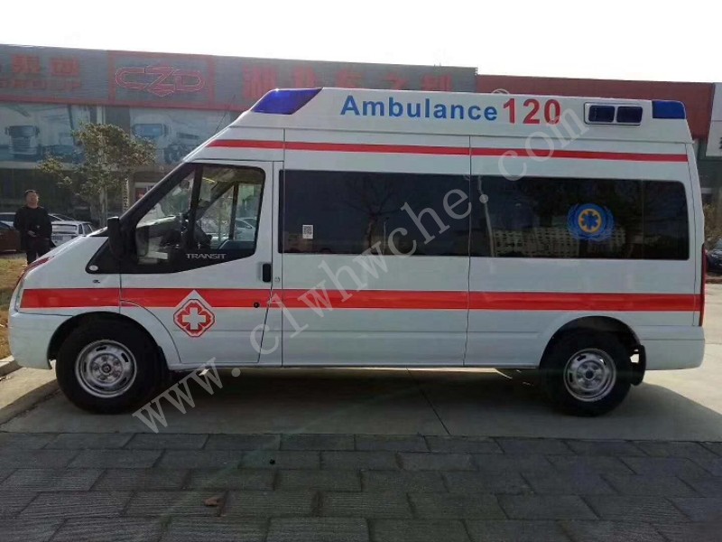 福特348長(zhǎng)軸福星頂監(jiān)護(hù)型救護(hù)車