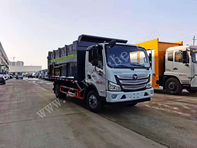 福田歐馬可12方壓縮式對接垃圾車