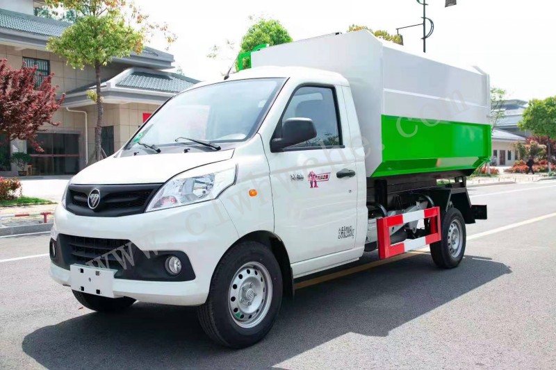 4方掛桶垃圾車價格 東風(fēng)途逸4方掛桶垃圾車廠家 汽油后雙輪掛桶垃圾車報價