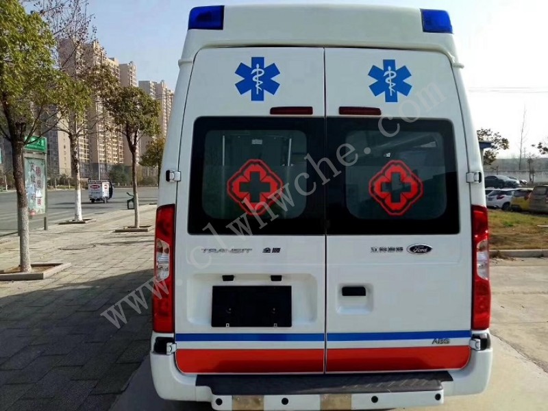 福特348長(zhǎng)軸福星頂監(jiān)護(hù)型救護(hù)車
