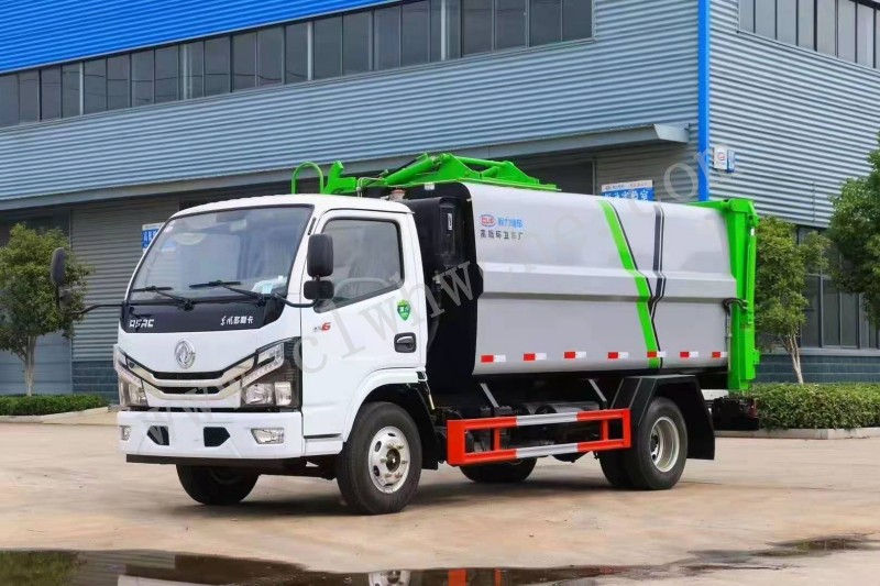 藍牌7.5方掛桶垃圾車價格  東風7.5方藍牌掛桶垃圾車廠家 藍牌掛桶垃圾車報價