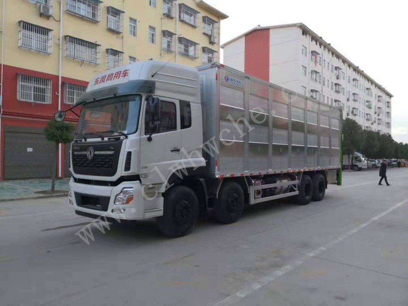 東風(fēng)天龍前四后八畜禽運(yùn)輸車(chē) 運(yùn)豬車(chē)報(bào)價(jià) 廠(chǎng)家