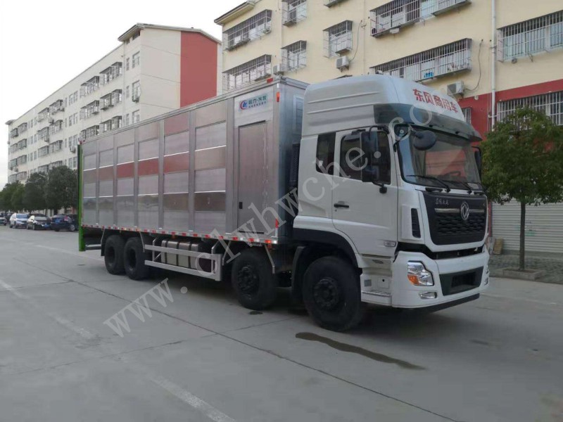 東風天龍前四后八畜禽運輸車 運豬車報價 廠家