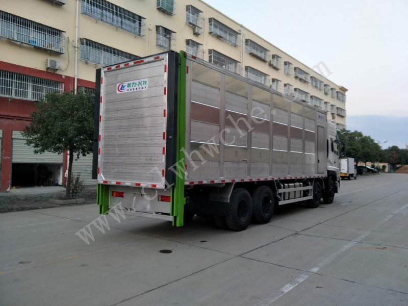 東風天龍前四后八畜禽運輸車 運豬車報價 廠家